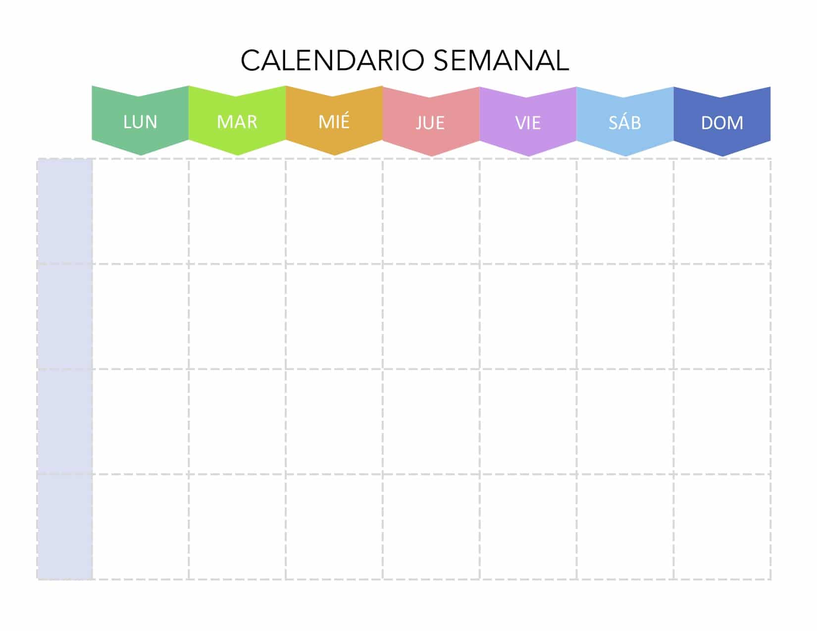 Plantilla Calendario Semanal 2023 IMAGESEE