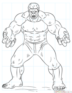 ¿Cómo dibujar a Hulk?