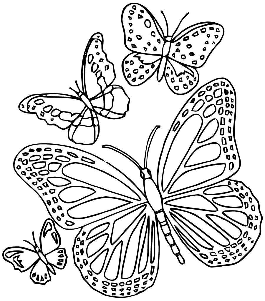 mariposas para imprimir pdf
