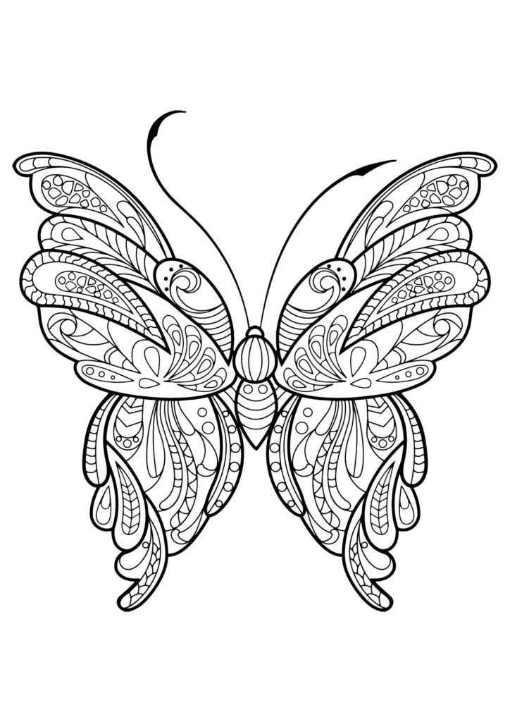 mandalas de mariposas para imprimir