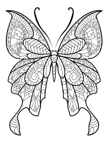 mandalas de mariposas para colorear