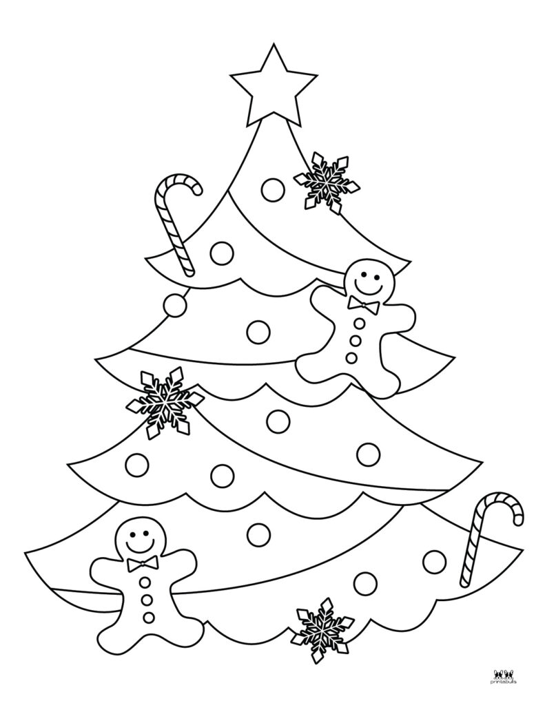 Árbol De Navidad Para Colorear Para Imprimir-Página 12