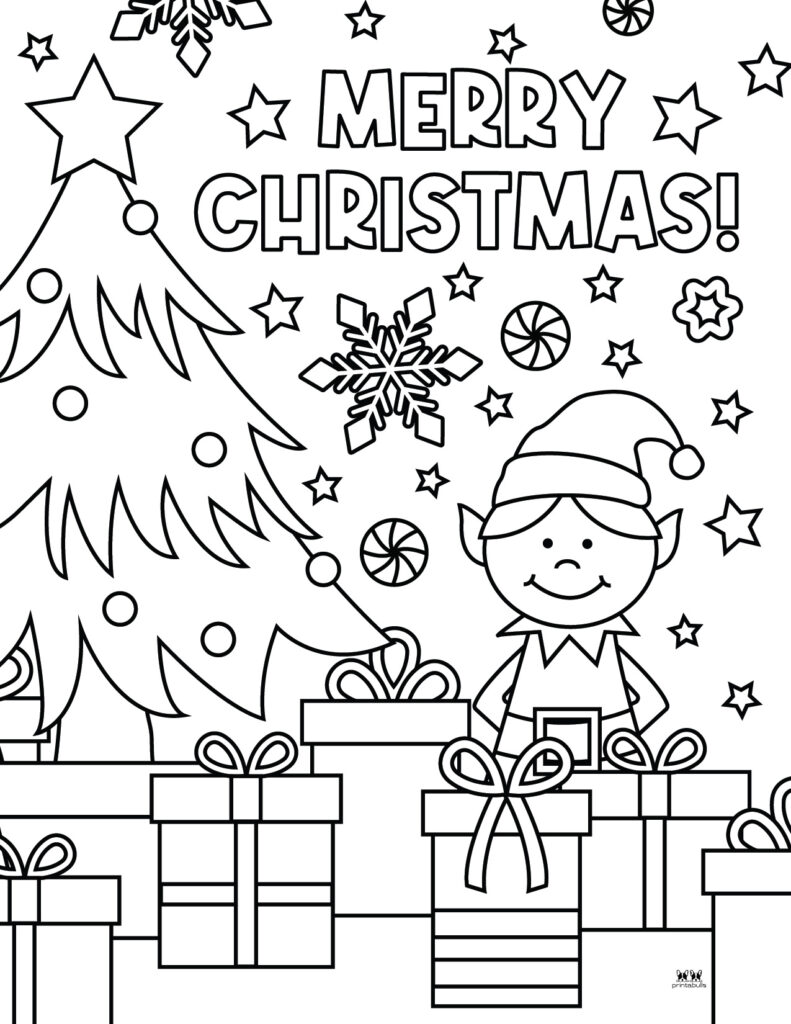 Arbol De Navidad Para Colorear Pagina-Página 9