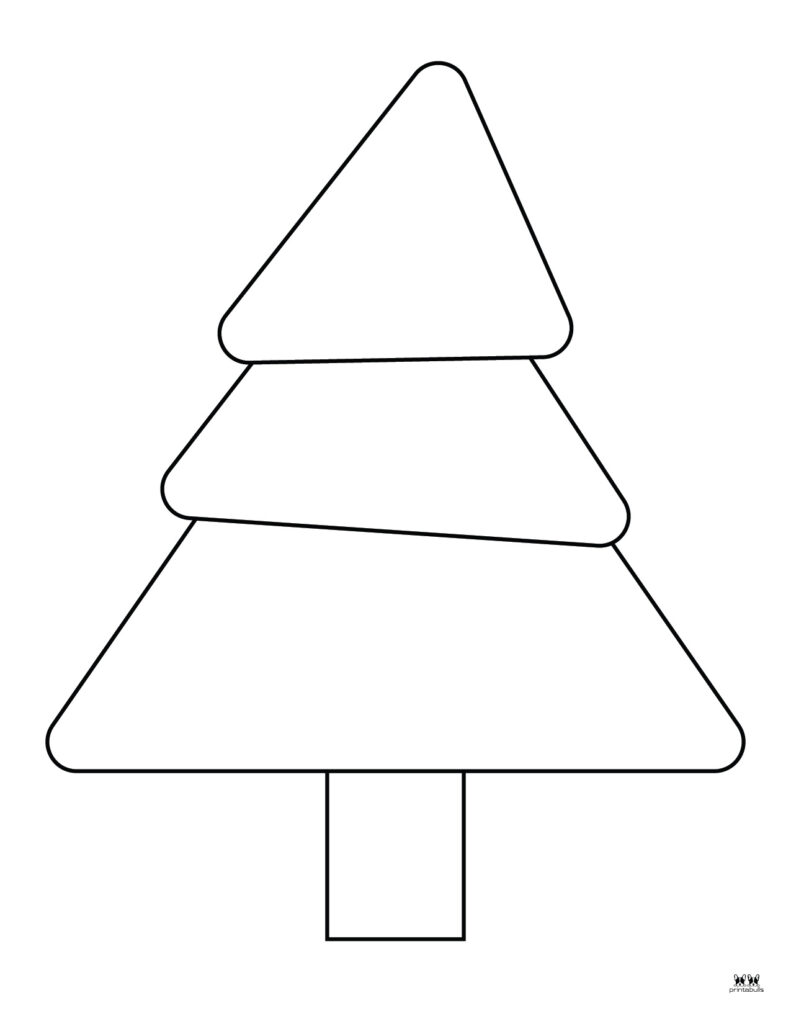 Plantilla imprimible de árbol de Navidad-Página 3