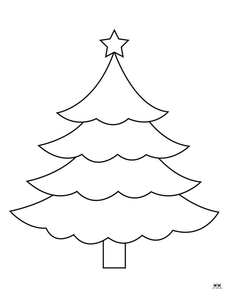 Plantilla imprimible de árbol de Navidad-Página 4