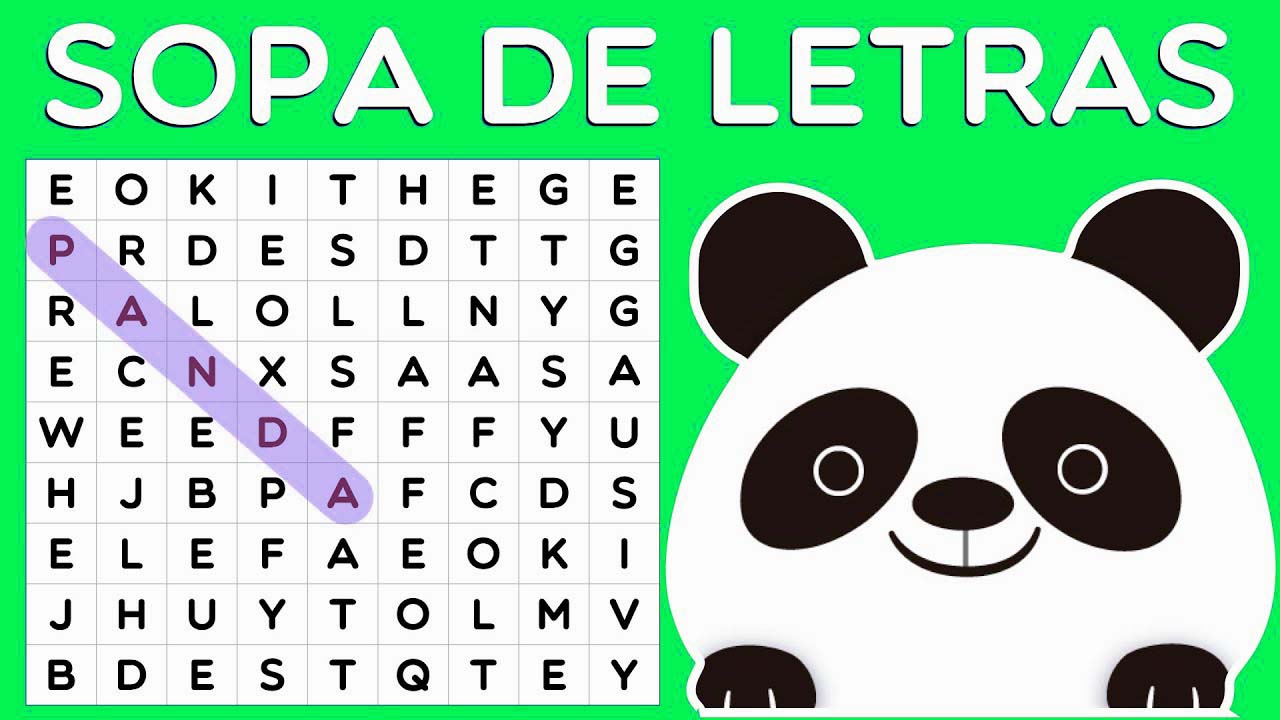 Sopas De Letras De Animales Para